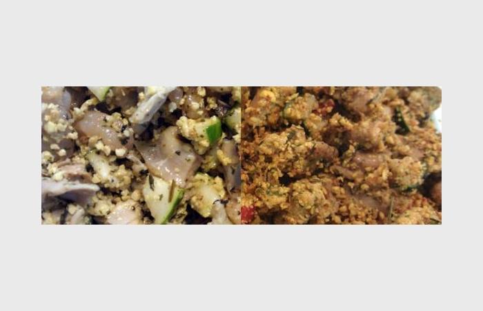 R�gime Dukan (recette minceur) : Taboul� � la semoule de tofu #dukan https://www.proteinaute.com/recette-taboule-a-la-semoule-de-tofu-9586.html