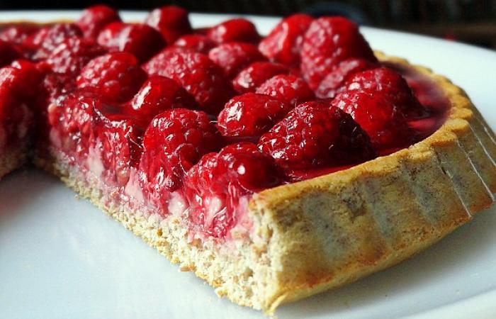 R�gime Dukan (recette minceur) : Tarte aux framboises #dukan https://www.proteinaute.com/recette-tarte-aux-framboises-9613.html