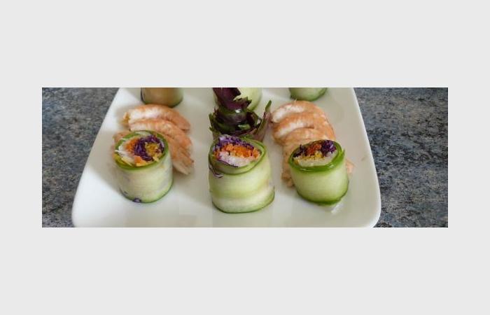 R�gime Dukan (recette minceur) : Makis v�g�tariens #dukan https://www.proteinaute.com/recette-makis-vegetariens-9642.html