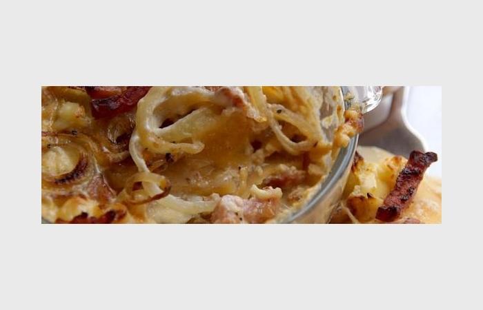 R�gime Dukan (recette minceur) : Tartiflette au rutabaga (ou gratin dauphinois) #dukan https://www.proteinaute.com/recette-tartiflette-au-rutabaga-ou-gratin-dauphinois-9778.html