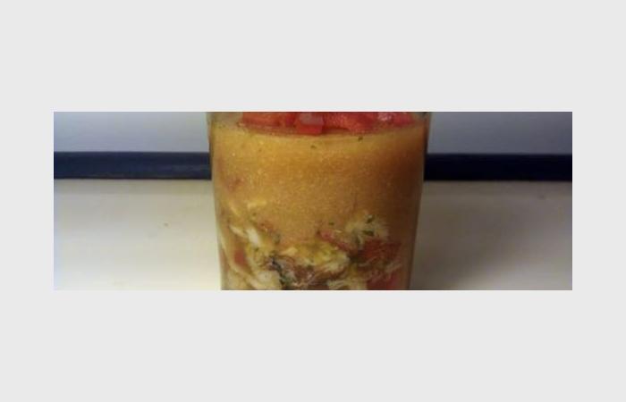 Rgime Dukan (recette minceur) : Rmoulade de crabe  la gele de bisque #dukan https://www.proteinaute.com/recette-remoulade-de-crabe-a-la-gelee-de-bisque-9820.html