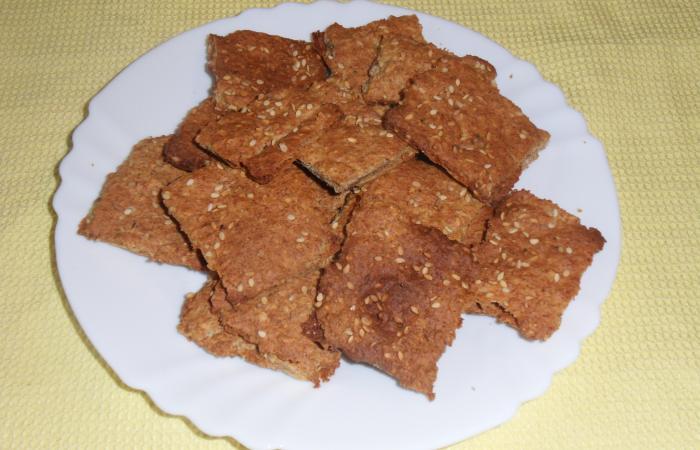 R�gime Dukan (recette minceur) : Crackers ap�ro  #dukan https://www.proteinaute.com/recette-crackers-apero-983.html