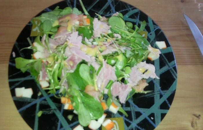 Régime Dukan (recette minceur) : Salade composée vite fait #dukan https://www.proteinaute.com/recette-salade-composee-vite-fait-985.html
