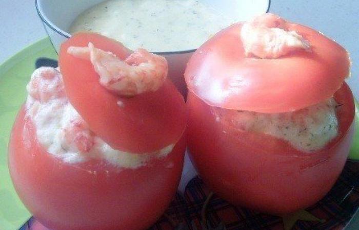 Rgime Dukan (recette minceur) : Tomates crevettes grises #dukan https://www.proteinaute.com/recette-tomates-crevettes-grises-995.html
