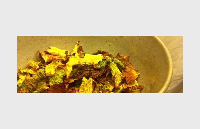 Régime Dukan (recette minceur) : Chips au chou (Kale Chips) #dukan https://www.proteinaute.com/recette-chips-au-chou-kale-chips-9978.html